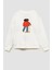Kız Çocuk Baskılı 3 Iplik Kumaş Pamuklu Sweatshirt 2