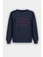 Kadın Premium Kumaş Şardonlu Baskılı Oversize Sweatshirt 1