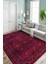Yeni Desen Yıkanabilir Kaymaz Tabanlı Bohem Tarz Dijital Baskı Salon Halısı, Yumuşak Dokulu Lüks Halı Modeli ve 40 x 60 Bordo Renk Dikdörtgen Halı 3