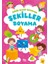 Minik Eller Boyuyor - Şekiller Boyama Kitabı (Örnek Resimli) 1