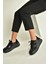 V274949109 Siyah Kalın Tabanlı Spor Ayakkabı Sneakers 3