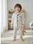 Kız Çocuk Pijama Takımı Pamuklu Kalpli 5