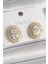 Pirinç Gold Renk Zirkon Taşlı Kadın Küpe - TJ-BKP9925 1