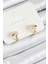 Pirinç Papatya Model Gold Renk Çocuk Küpe - TJ-BKP10903 1