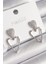 Pirinç Gümüş Renk Zirkon Taşlı Kalp Model Kadın Küpe - TJ-BKP9781 1