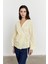 Yandan Bağlamalı Poplin Gömlek Sarı 2