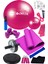 14 Lü Pilates Topu Seti Plates Minderi 1 kg Dambıl Aerobik Band Ab Slider Tekerlek Spor Aleti 1