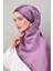 Mor Monogram Twill Ipek Eşarp 3