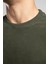 Newdiagonal Erkek O Yaka Sweatshirt Yeşil 4