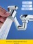 Robotik Kol Musluk Uzatma Aparatı 1080 Derece Evrensel 2 Modlu Mutfak Banyo Musluk Başlığı 4