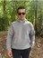 Erkek 3 Iplik Basic Oversize Kanguru Cepli Kapüşonlu Sweatshirt 2