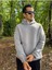 Erkek 3 Iplik Basic Oversize Kanguru Cepli Kapüşonlu Sweatshirt 5