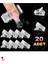 20 Adet Tips Mandal Takma Tırnak Poly Jel Uygulama 1