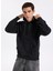 Kapüşon Yaka Siyah Erkek Sweatshırt M5BQ21KCNY4-JTMU Tyler Erkek Sweats 1