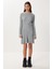Fitilli Triko Kısa Çan Elbise LCI0055 Gri 1
