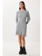 Fitilli Triko Kısa Çan Elbise LCI0055 Gri 2
