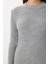 Fitilli Triko Kısa Çan Elbise LCI0055 Gri 4
