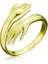 925 Ayar Gümüş Gold Sarılan Eller Yüzük T5110 (800800) 1