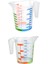 bulurum ölçü kabı dereceli renkli 1000 ml + 300 ml set 1