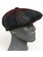 Erkek Kışlık Kaşe Kumaş Desenli Arkası Lastikli Standart Kasket Şapka (Newsboy Cap) 1