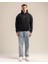 Nightfall Erkek Yumusaçık Kumaşlı Kapüşonlu Oversize Fit Nakışlı Siyah Sweatshirt 2