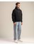 Nightfall Erkek Yumusaçık Kumaşlı Kapüşonlu Oversize Fit Nakışlı Siyah Sweatshirt 4
