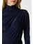 Kadın Moon Büzgülü Lacivert Sandy Bluz 3