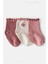 Kız Bebek Desenli 3lü Çorap 1