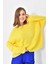 Kadın Kazak Bisiklet Yaka Kazak Sarı - 7559 2