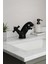 Pirinç Siyah Banyo Lavabo Bataryası, Modern ve Dayanıklı Su Armatürü, Suya ve Neme Dayanıklı Siyah Musluk 1