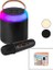 Yuvarlak Karaoke Mikrofonlubluetooth Wireless Hoparlör - Speaker USB Şarjlı - Işıklı (5324) 1