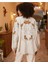 Arkası ve Kolları Çiçek Nakışlı Kimono Ceket 1