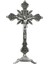 Ayakta Haç, Isa Haçı, 10 Inç Katolik Küçük Haç ve Stand, Antik (Yurt Dışından) 3