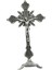 Ayakta Haç, Isa Haçı, 10 Inç Katolik Küçük Haç ve Stand, Antik (Yurt Dışından) 4
