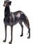 Greyhound Köpek Heykel Heykel Yenilik Aksanı Koleksiyon Reçine Hayvan Figürin (Yurt Dışından) 1