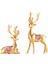 2x Üstü Süslemeleri Ren Ği Heykelleri Elk Altın (Yurt Dışından) 2