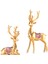 2x Üstü Süslemeleri Ren Ği Heykelleri Elk Altın (Yurt Dışından) 5