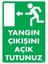 Yangın Çıkışını Açık Tutunuz Sol Uyarı Levhası 25X35 KOD:890 1