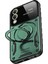 Samsung Galaxy S25 Edge Kılıf Joy Lens Standlı Kapak - Koyu Yeşil 4