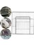 Taşınabilir Pet Playpen Kapı Kafesi Panel Metal Tel Köpek Yavru Kapalı Tavşan Yard Yoğun Siyah Izgara (Yurt Dışından) 5