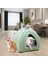 Pet Ğı Uyuyan Ik Velvet Nest Kennel Çadır Için Yeşil (Yurt Dışından) 3