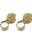 2pcs 10X Büyüteç Büyüteç Cam Kuyumcular Göz Katlanabilir Takı Döngü Loupe (Altın) (Yurt Dışından) 1