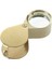 2pcs 10X Büyüteç Büyüteç Cam Kuyumcular Göz Katlanabilir Takı Döngü Loupe (Altın) (Yurt Dışından) 3