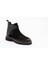 Erkek Kalın Tabanlı Bot 2 Bağlı Siyah Nubuk Deri 3
