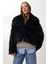 Kısa Suni Kürk Kaban LFG0171 Siyah 2