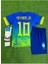 Brezilya 2024/25 Yeni Sezon Neymar Jr Çocuk Konsept Forması 4'lü Set (Maviyeşil) 3