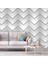 3 Boyutlu Zigzag Desenli Silinebilir Yırtılmaz Tekstil Duvar Kağıdı 2
