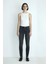 Tess Pamuklu Skinny Fit Normal Bel Dar Paça Jeans Bayan Kot Pantolon 100328 2