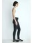 Tess Pamuklu Skinny Fit Normal Bel Dar Paça Jeans Bayan Kot Pantolon 100328 5