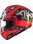 Draken S Jolly / Mat Kırmızı Full Face Motosiklet Kaskı Siyah Vizör Hediyeli 2